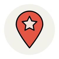 Trendy Favorite Location vector