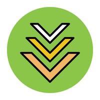 Trendy Direction Indicator vector