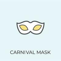 Trendy Carnival Mask vector