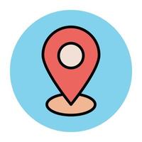 Trendy Location Pin vector