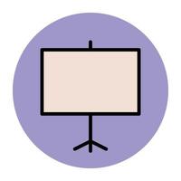 Trendy Projection Screen vector
