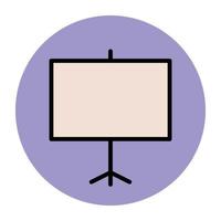 Trendy Projection Screen vector