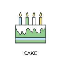 Trendy Cake Concepts vector