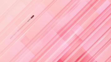 Abstract diagonal color with geometric shape on pink background vector