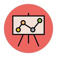 Trendy Easel Concepts vector