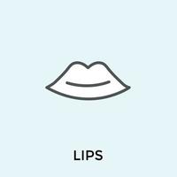 conceptos de labios de moda vector