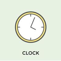 conceptos de reloj de moda vector