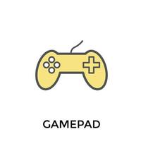 conceptos de gamepad de moda vector