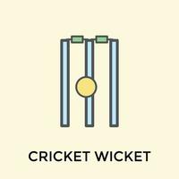 Trendy Wickets Concepts vector