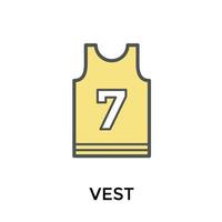 basketball jersey icon flat style vector illustration 27573564 Vector Art  at Vecteezy