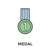 Trendy Position Medal vector