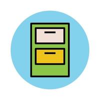 Trendy Drawers Concepts vector