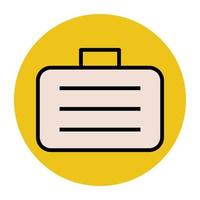 Trendy Briefcase Concepts vector