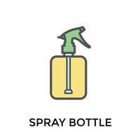 Trendy Spray Bottle vector