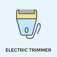 Trendy Beard Trimmer vector