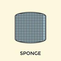 Trendy Sponge Concepts vector