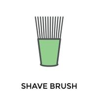 Trendy Tinting Brush vector