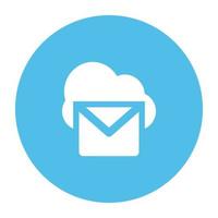 Trendy Cloud Mail vector