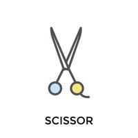 Trendy Scissors Concepts vector