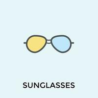 conceptos de gafas de sol de moda vector