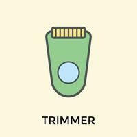 Trendy Beard Trimmer vector