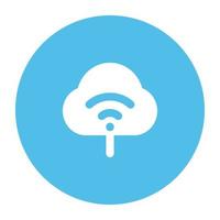 Trendy Cloud Network Concepts vector