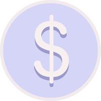 Coin with dollar sign semi flat color vector object. Cash money. Savings and earnings. Full sized item on white. Finance simple cartoon style illustration for web graphic design and animation