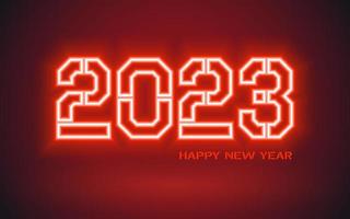 Happy New Year 2023, festive pattern on color background vector