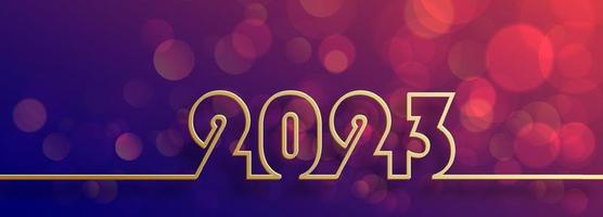 Happy New Year 2023, festive pattern on color background vector