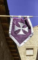 Medieval cloth banner photo