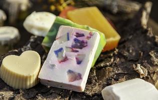 Artisan colored soaps photo
