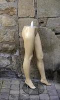 Plastic mannequin legs photo