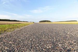 asphalt road, close up photo