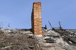 chimney roof, close up photo