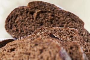 rye bread, close up photo