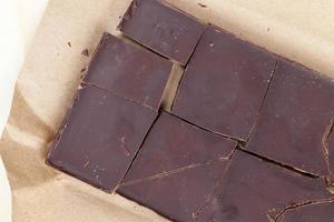 a broken milk chocolate bar photo