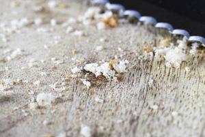 bread crumbs, close up photo