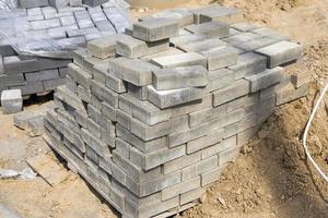 concrete blocks, close up photo