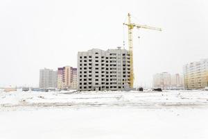 building construction.  winter photo