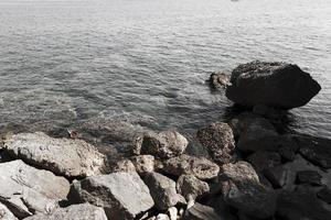 playa. de cerca. mar Adriatico foto