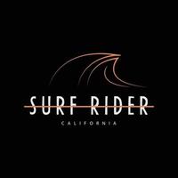 Surfing illustration typography. perfect for t shirt design vector