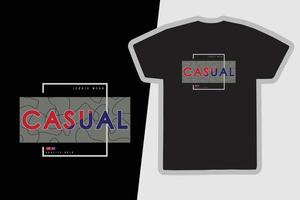 diseño de ropa y camisetas casuales vector