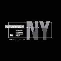 New york city typography vector t shirt design