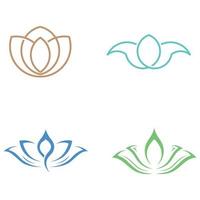 A beautiful and naturally beautiful lotus spa flower, with a luxurious and elegant lotus flower vector illustration editing, suitable for beauty and cosmetic salons.