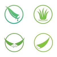 plantilla de ilustración de vector de logotipo de aloe vera