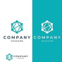 Logo box hexagon or cube and technology hexagon logo creative simple logo.By using modern template vector illustration editing.