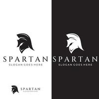 Strong and brave spartan or spartan war warrior helmet logo.Designed with template vector illustration editing.