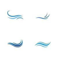 Water wave icon vector