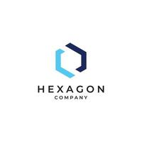 Logo box hexagon or cube and technology hexagon logo creative simple logo.By using modern template vector illustration editing.