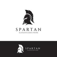 Strong and brave spartan or spartan war warrior helmet logo.Designed with template vector illustration editing.